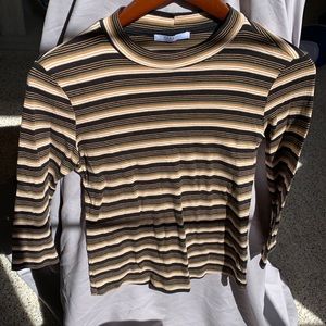 Striped 3/4 sleeve Zara top!